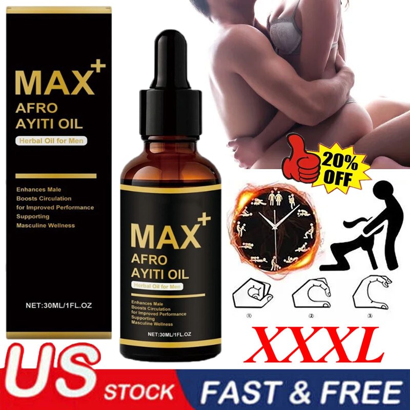 Max+ Afro Ayiti Oil Herbal Oil for Man Enhances Male Boosts Circulation USA