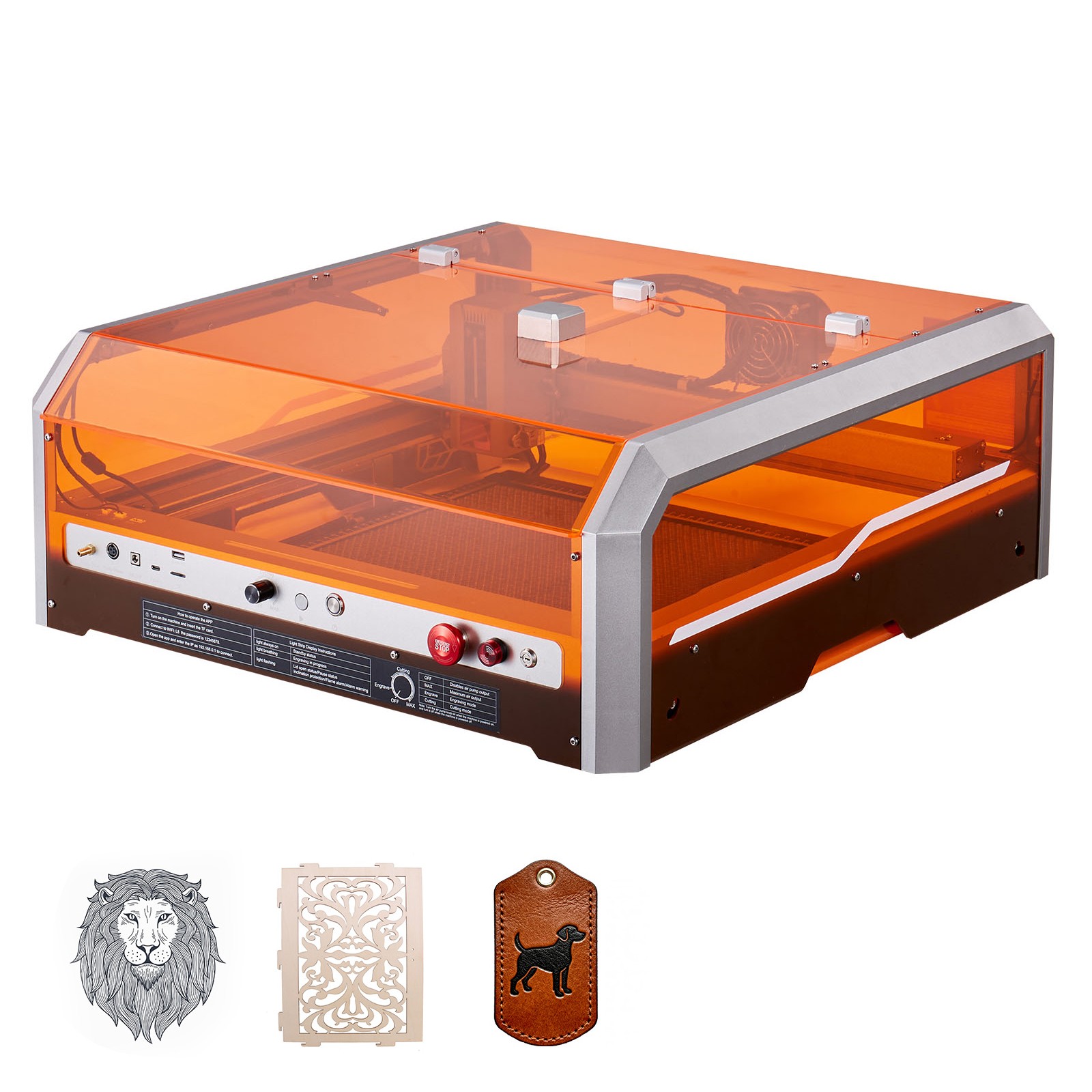 Uimoso 20W Laser Engraving and Cutting Machine with Enclosure and Camera,Class 1
