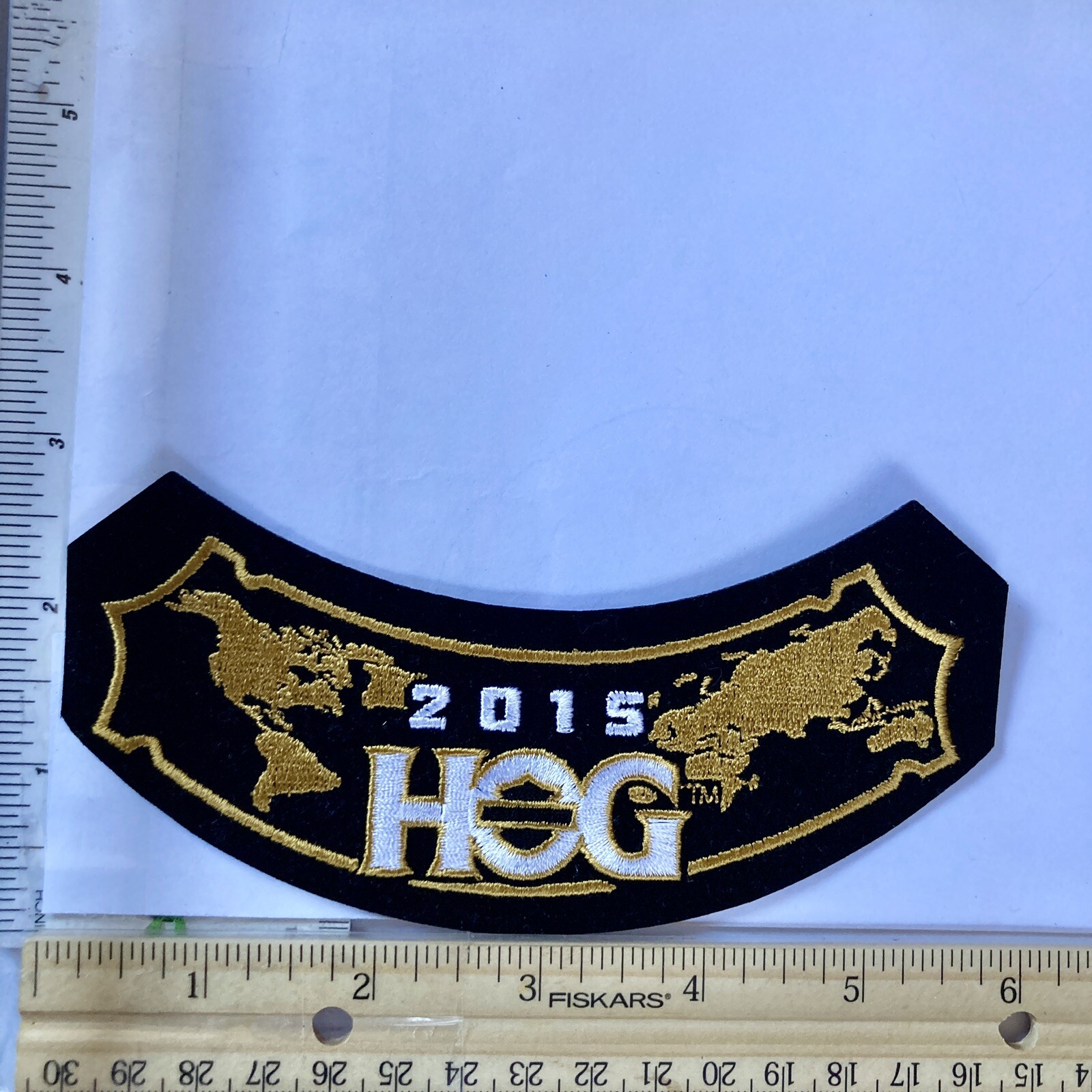 2015 HOG Membership rocker Patch HARLEY DAVIDSON OWNERS GROUP HD Black