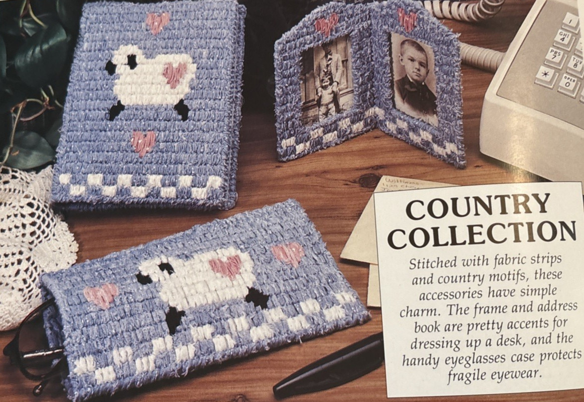 Vtg Rare Leisure Arts PLASTIC CANVAS CORNER Needlepoint Patterns May 1992