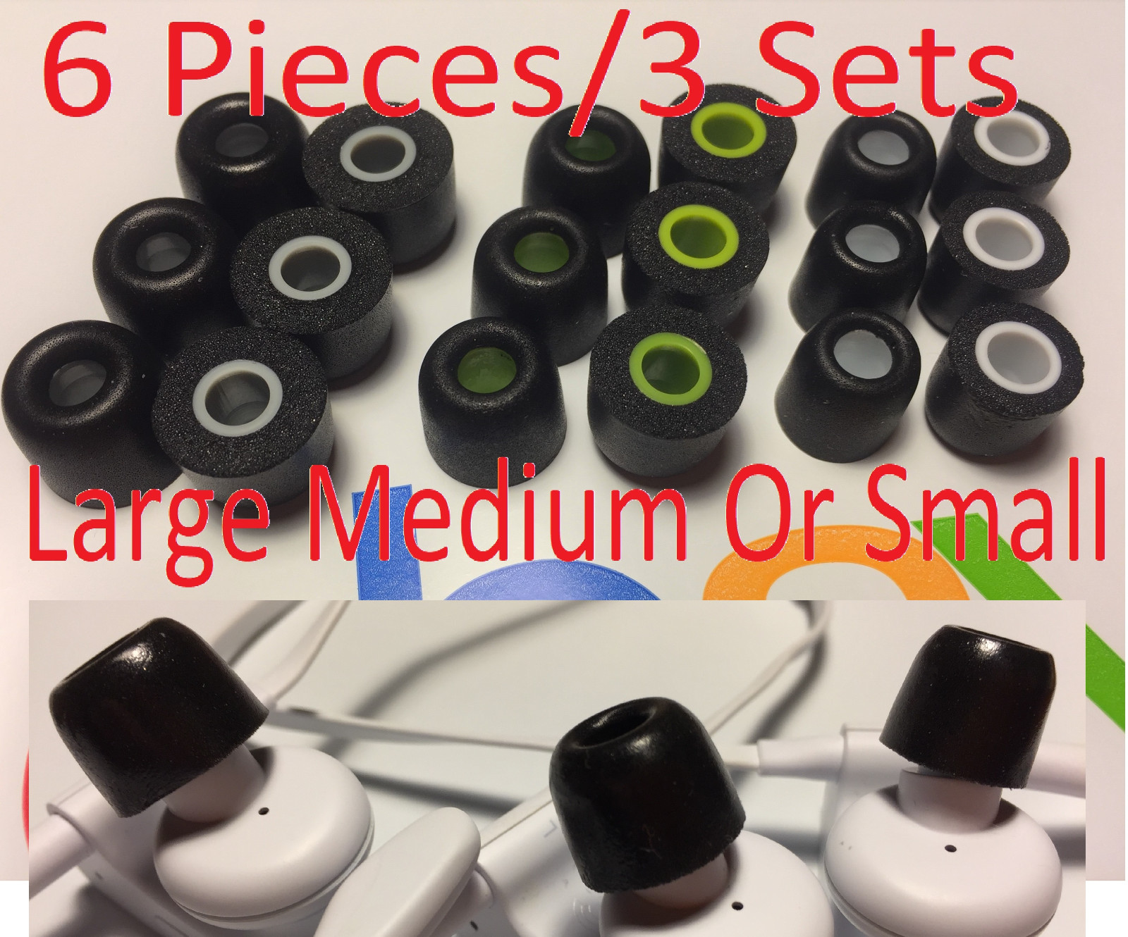 Memory Foam Ear Tips For Beats Powerbeats 2 3 Quality Small Medium Or Large