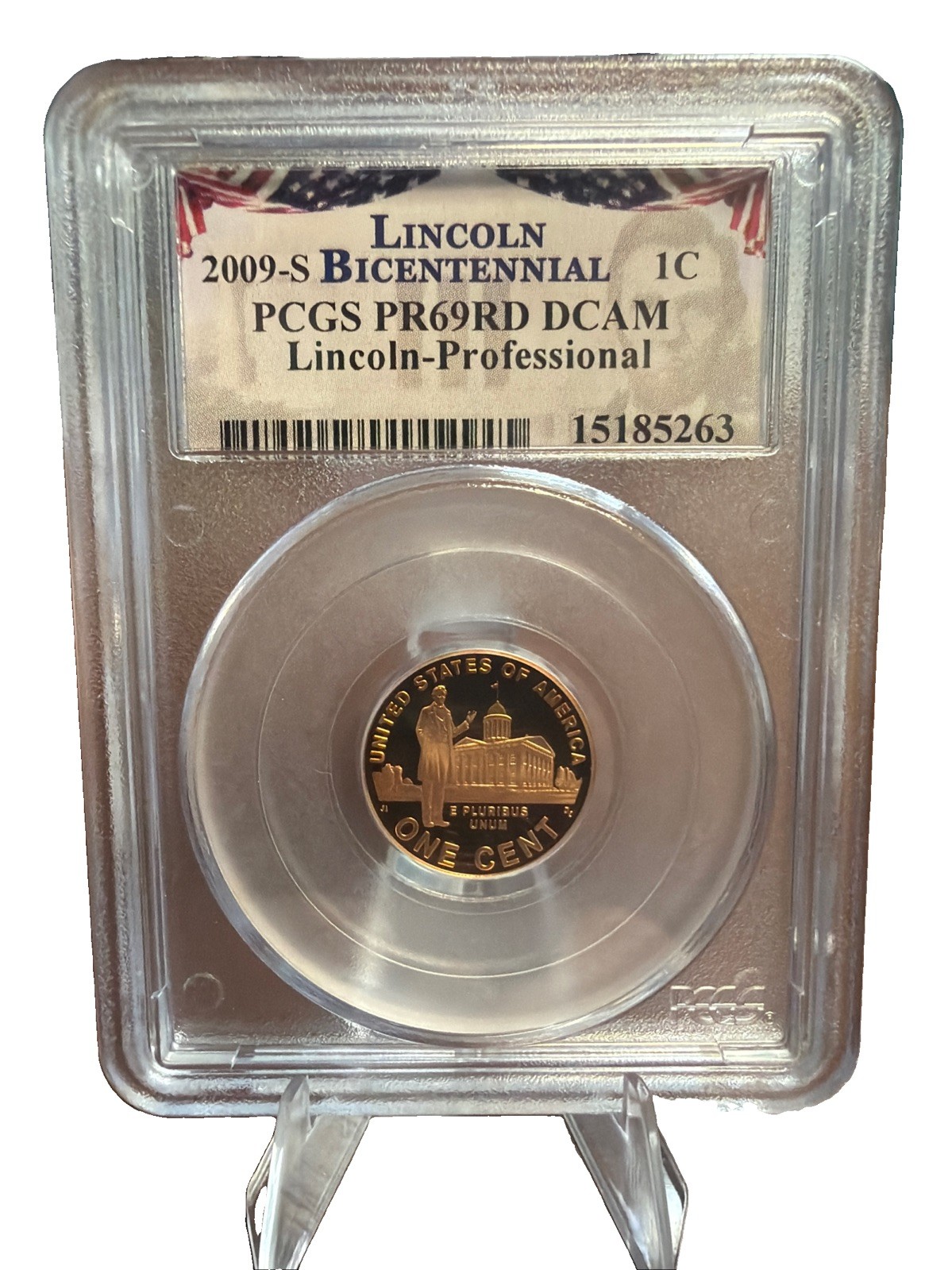2009-S Proof Lincoln Cent 1c PCGS PR69 Rd RED Deep Cameo Lincoln Professional