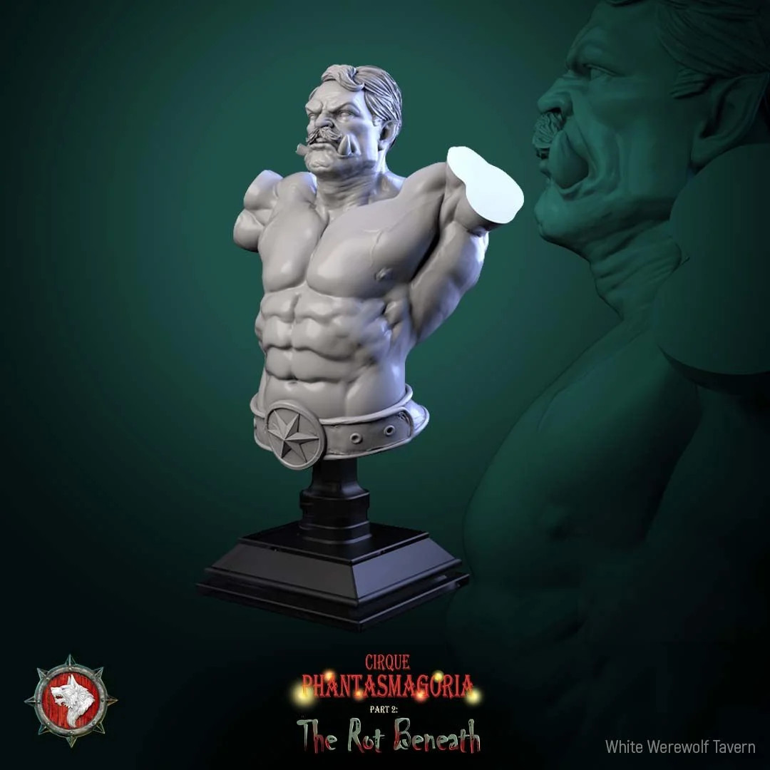 The Green Behemoth A Bust - Resin Display Bust