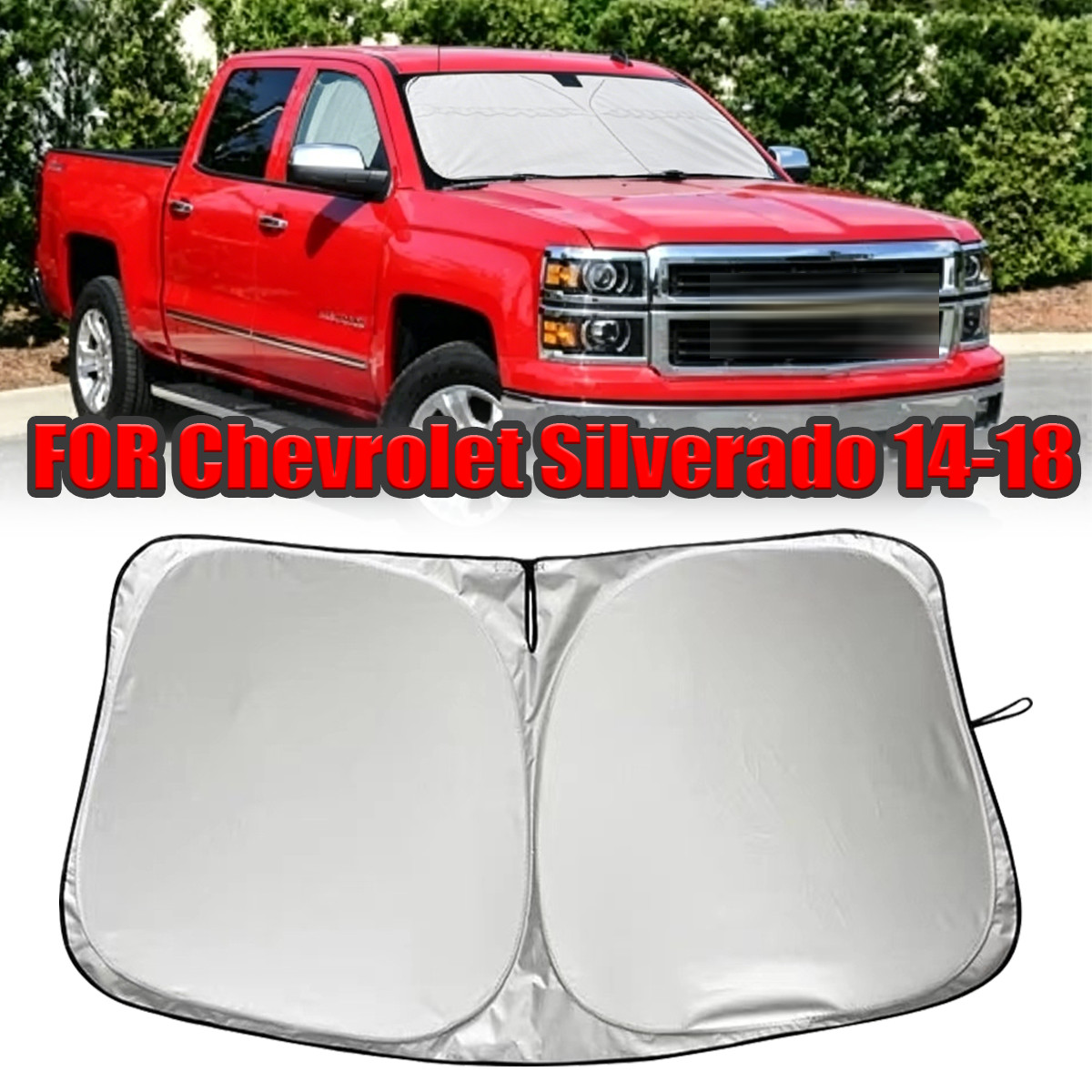 1* For Chevy Silverado Foldable Sun Visor Shade Windshield Window Cover UV Block