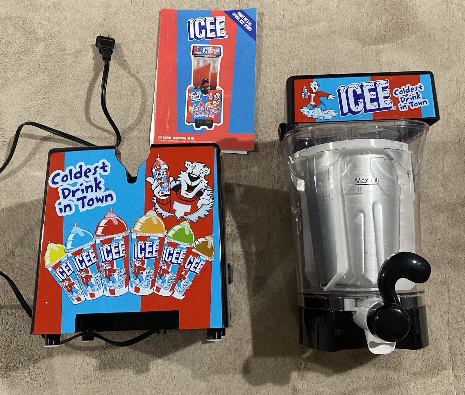 Icee Slushie Making Machine. ICEE Brand Counter-Top Sized