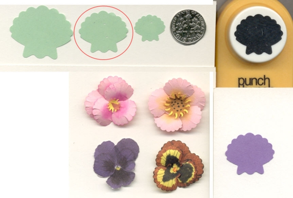 Medium  1"SEA SHELL  Paper Punch x Punch Bunch Scrapbook-Cardmaking-Quilling NEW