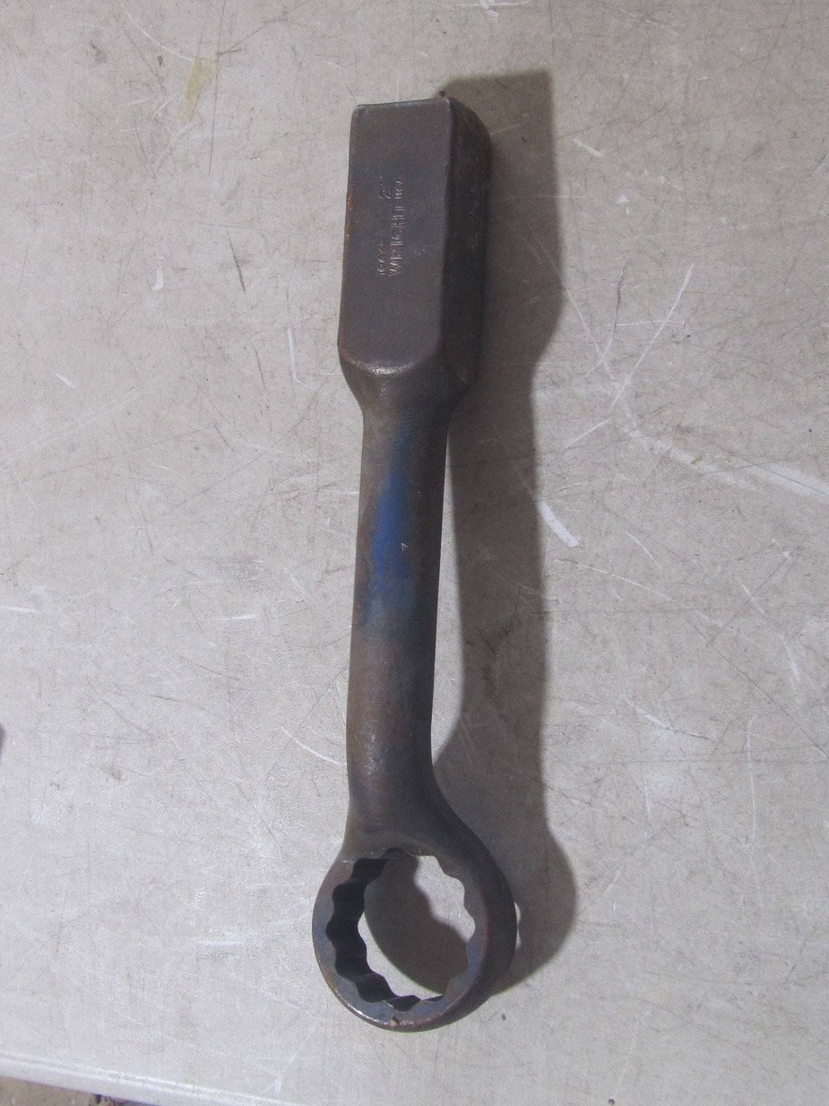USED Wright Tool 1964 HAMMER STRIKING FACE 2" OFFSET BOX WRENCH 12 POINT