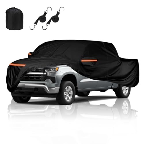 Truck Cover Fit Chevy Silverado 1500(1998-2025) Crew Cab Fit Silverado 1500