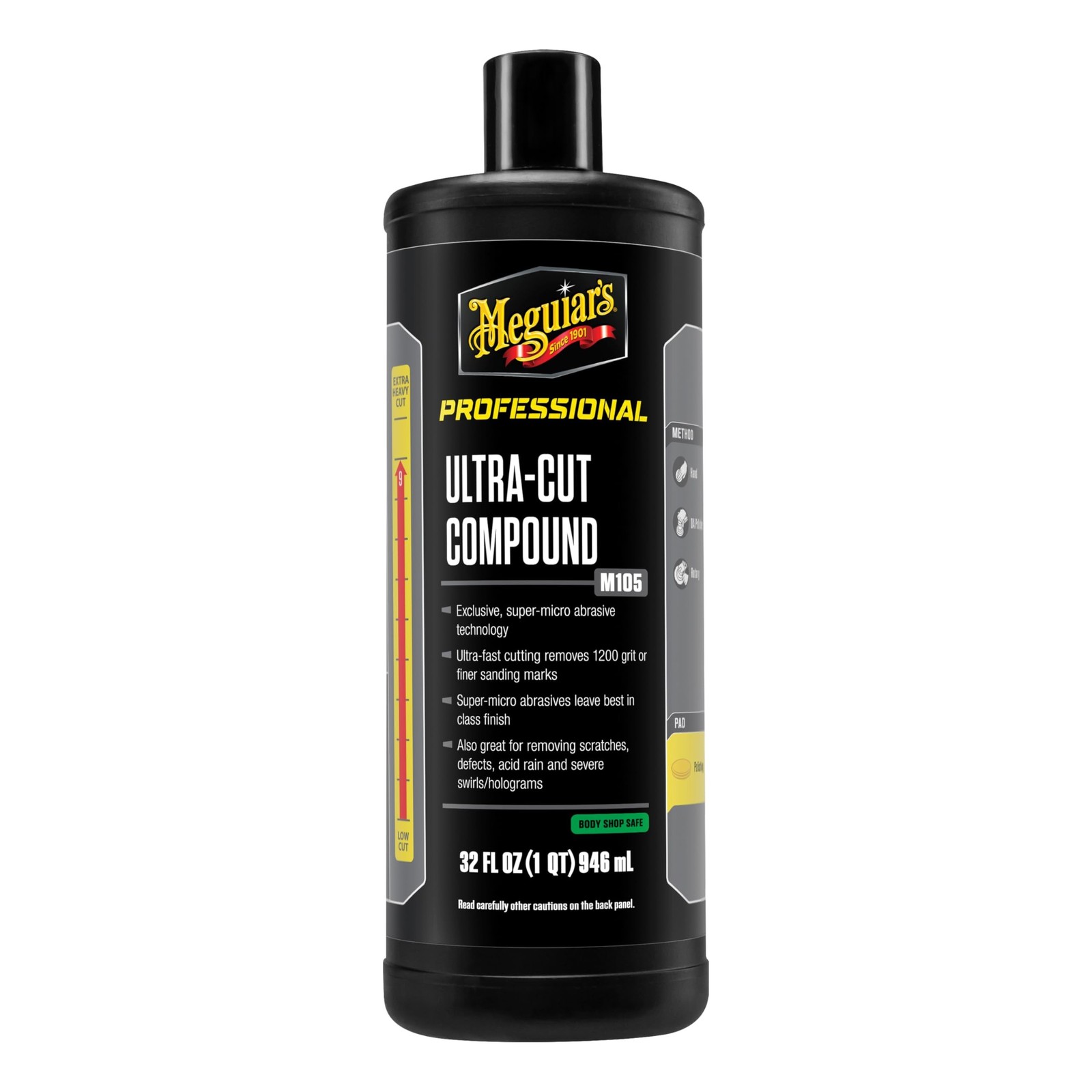 Meguiar’s Mirror Glaze Ultra-Cut Compound, Car Polishing Compound for Car