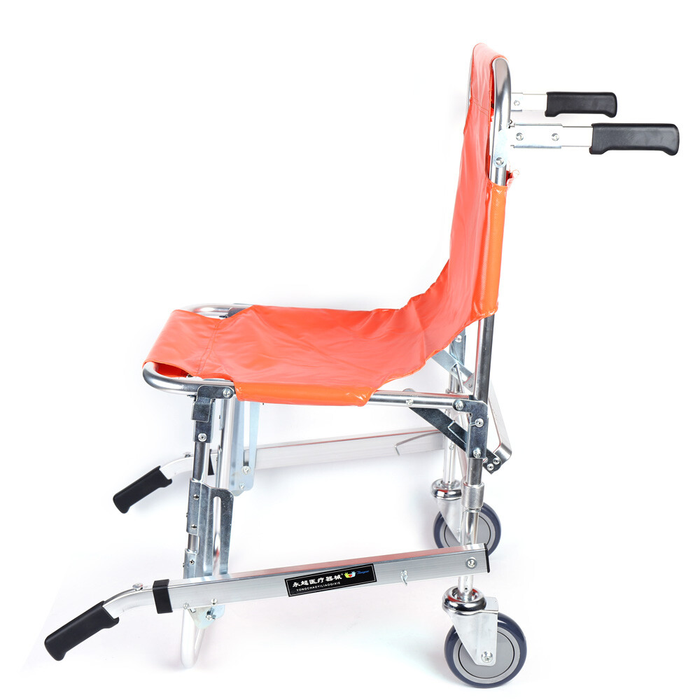 EMS staircase chair two -wheeled orange without brakes