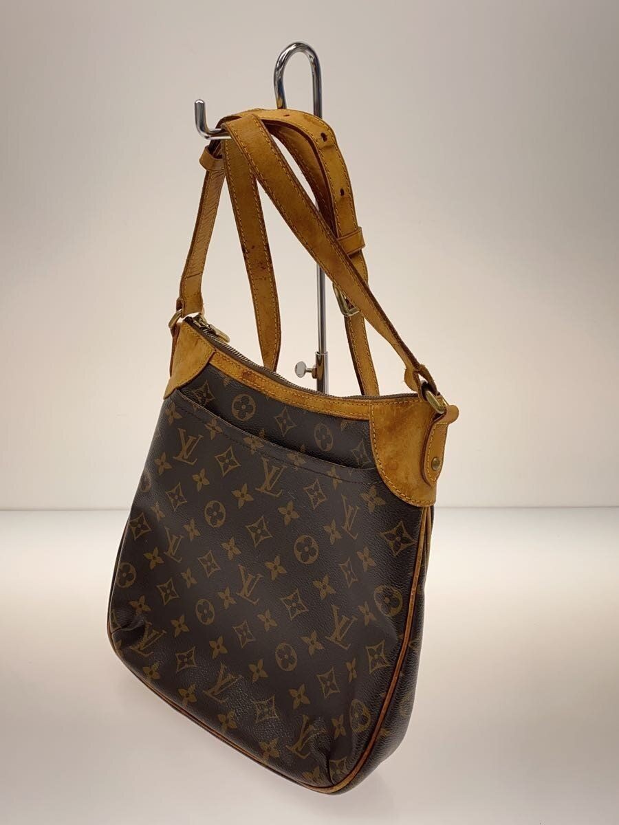 LOUIS VUITTON Shoulder Bag Odeon PM Monogram Canvas PVC BRW Total Pattern Used