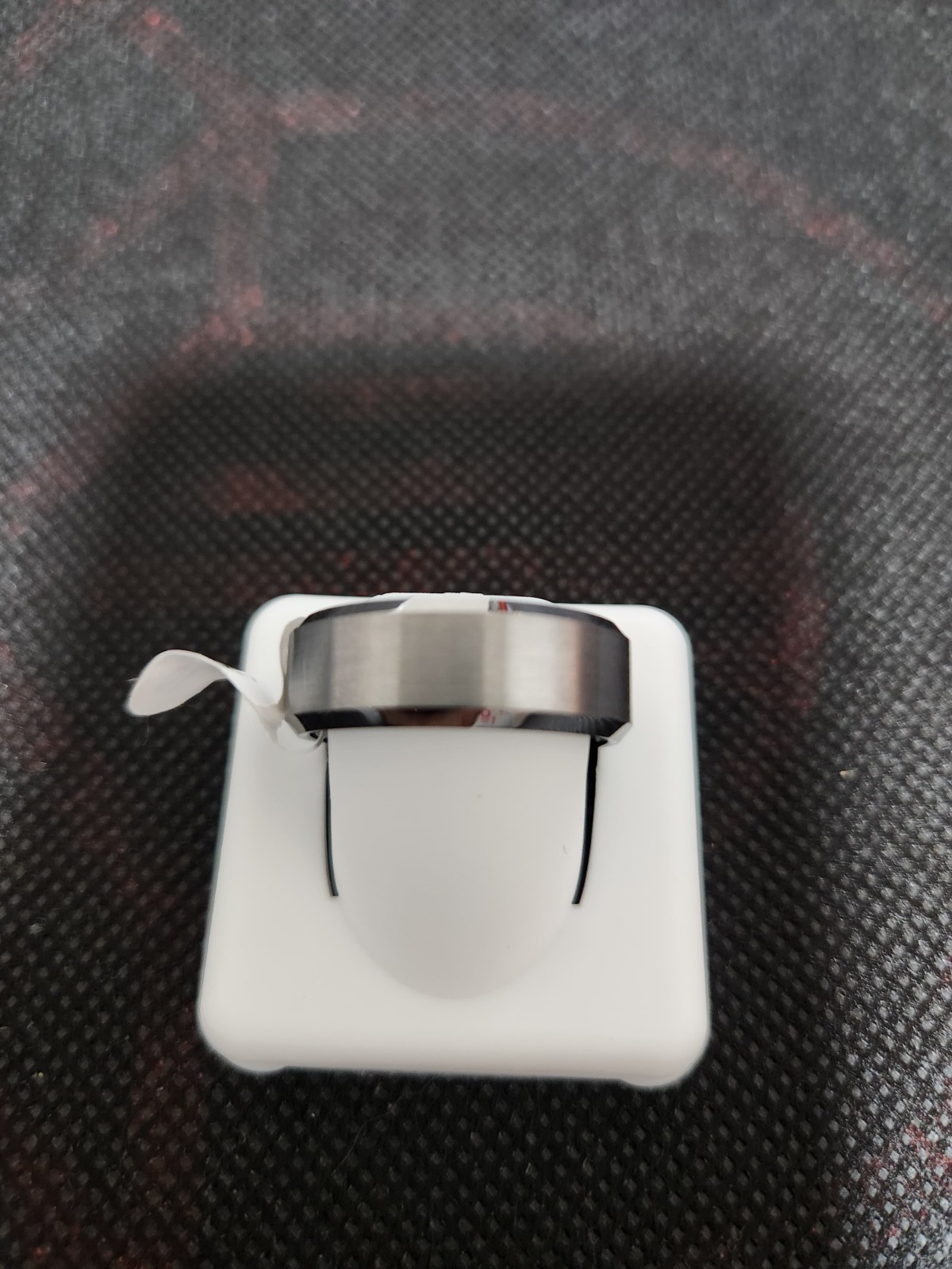 Brushed Stainless Steel Men’s Ring – Size 10