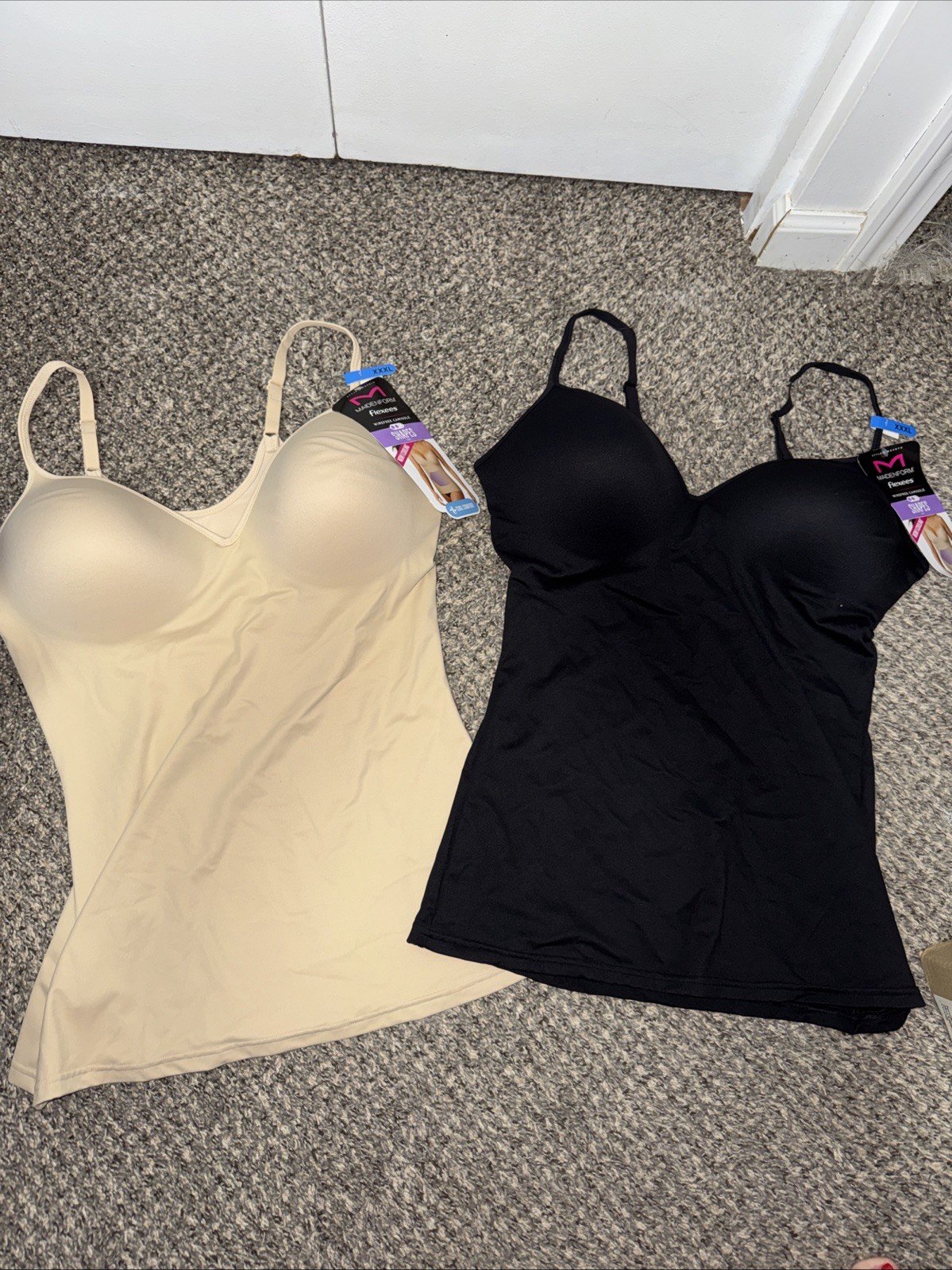 Lot Of 2 Maidenform Flexees Shapes Firm Camisole Cami Wirefree Cool Comfort XXXL