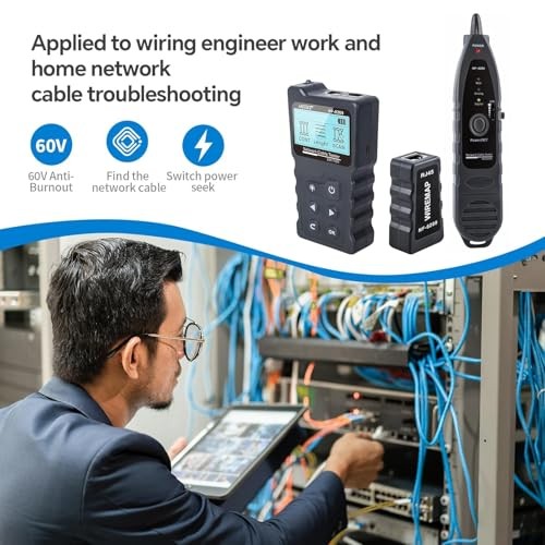 Network Cable Tester, Ethernet Cable Wire Tester with POE & NCV for NF-8209