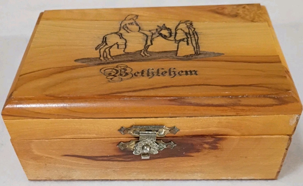 Small Trinket Box From Bethlehem The Birth Place Of Jesus A3