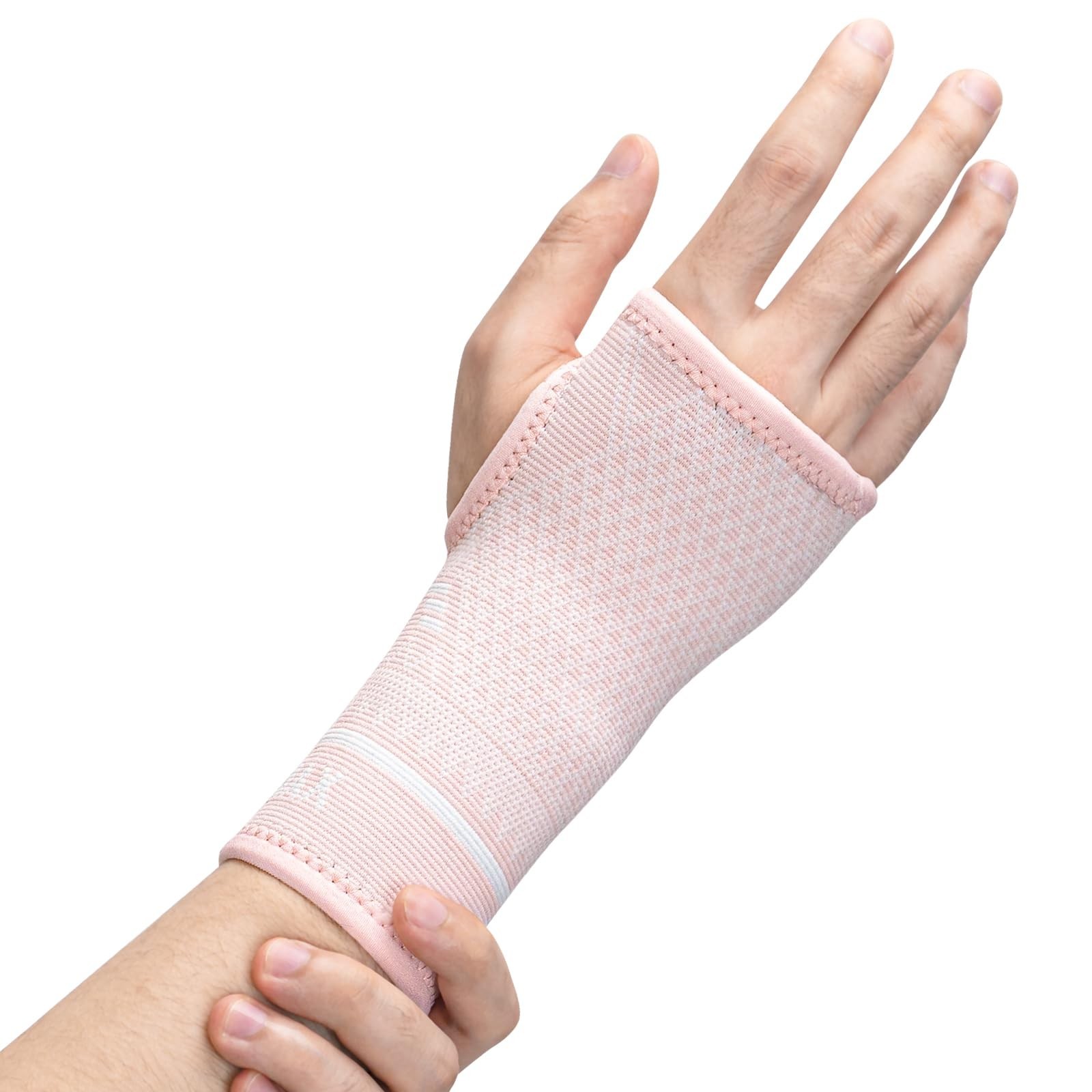 INDEEMAX Copper Wrist Compression Sleeve 1 Pair, Comfortable Hand Brace Suppo...