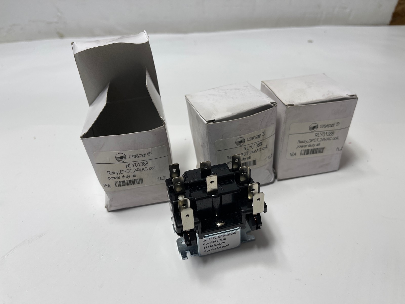 3x Lot Zettler Trane RLY01388 Relay DPDT 24VAC Coil
