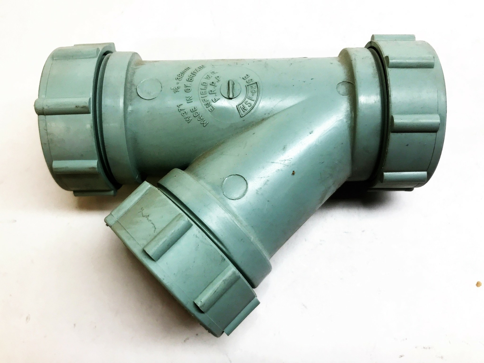 Enfield Labline 1-1/2" Plastic Cleanout Tee Coupling W371 NOS