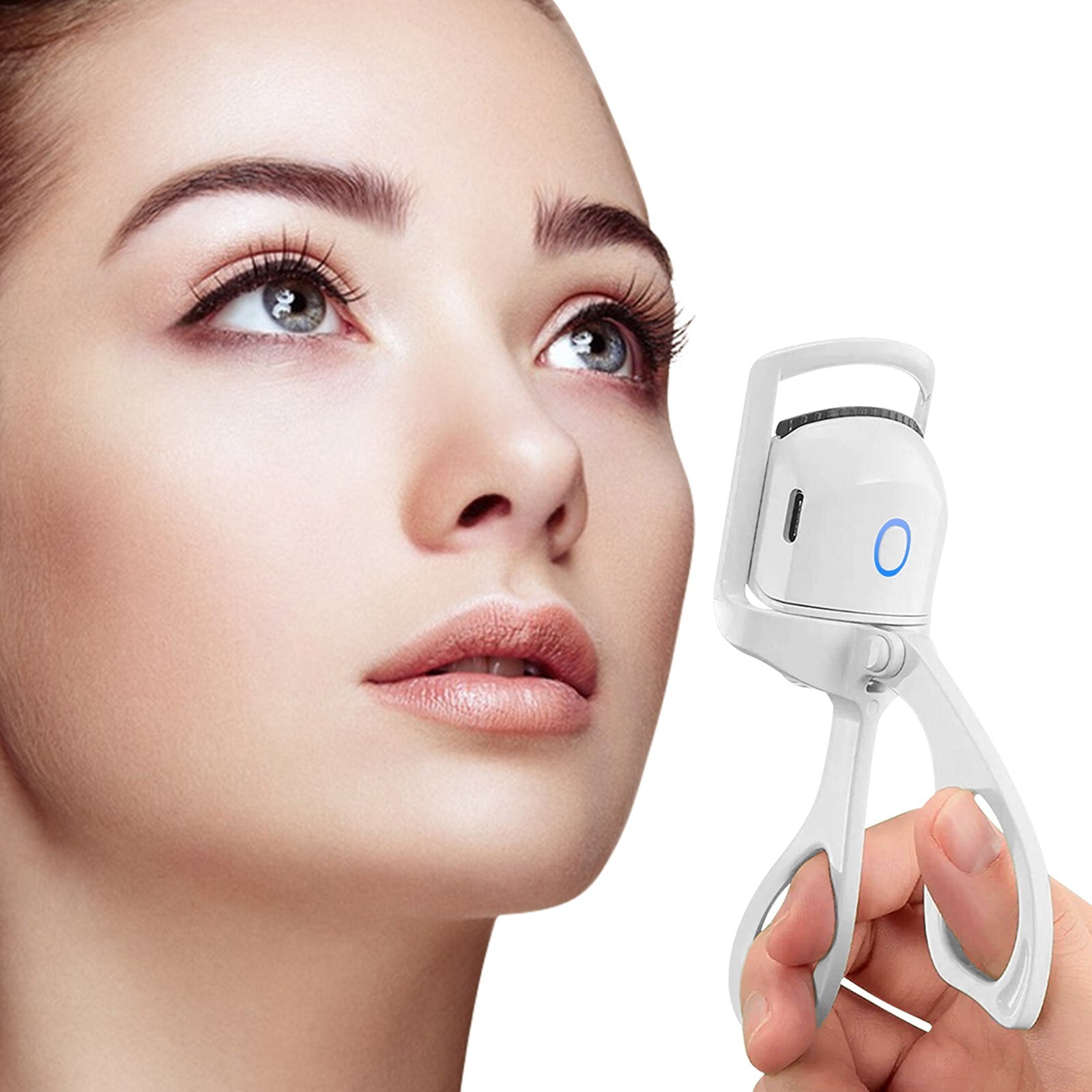 Heated Eyelash Curler Rechargeable Electric 24 Hours Long Lasting Temperature