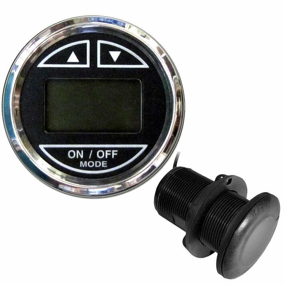 Faria Chesapeake Depth Sounder 2 in Black Thru-Hull Transducer 13795