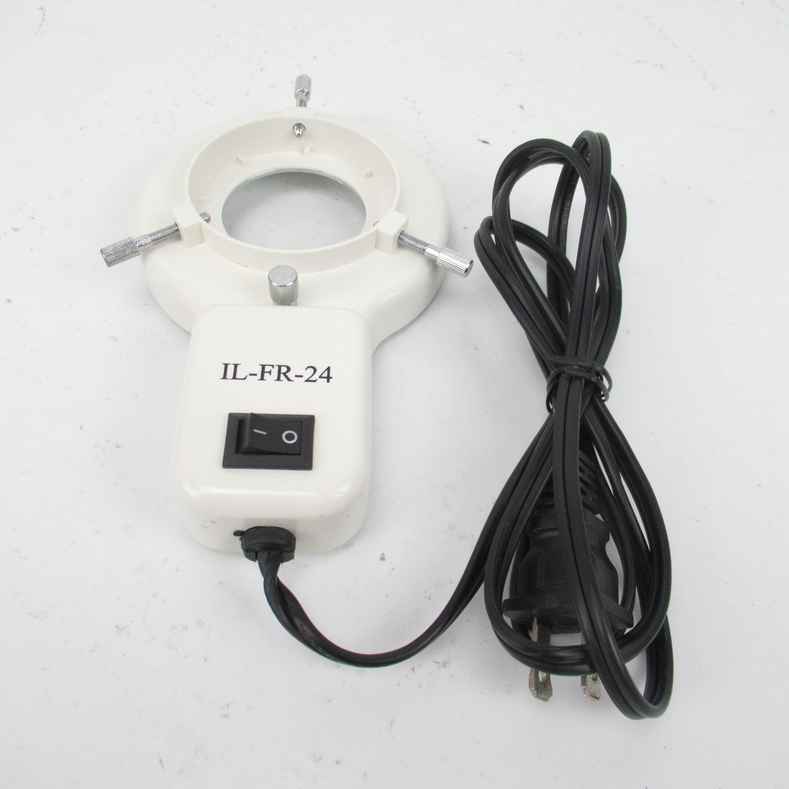 SCIENSCOPE IL-FR-24 STEREO MICROSCOPE FLUORESCENT LIGHT RING - 61MM