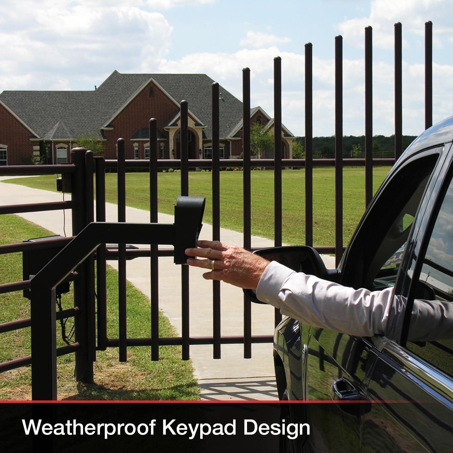 Wireless Access Keypad for Gates - Weather Resistant with Temporary Code Feature