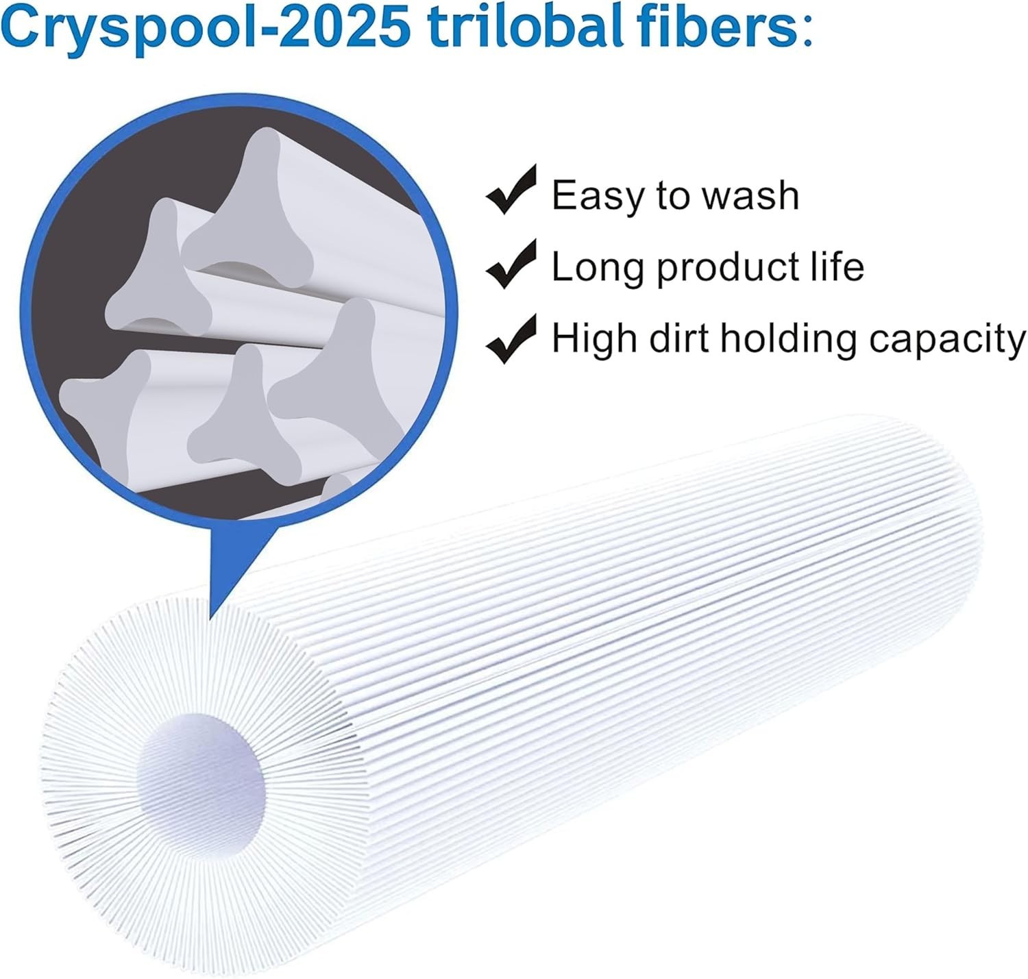 NEW CRYSPOOL Spa Filter 04087 (1 Pack) + FREE SHIPPING !