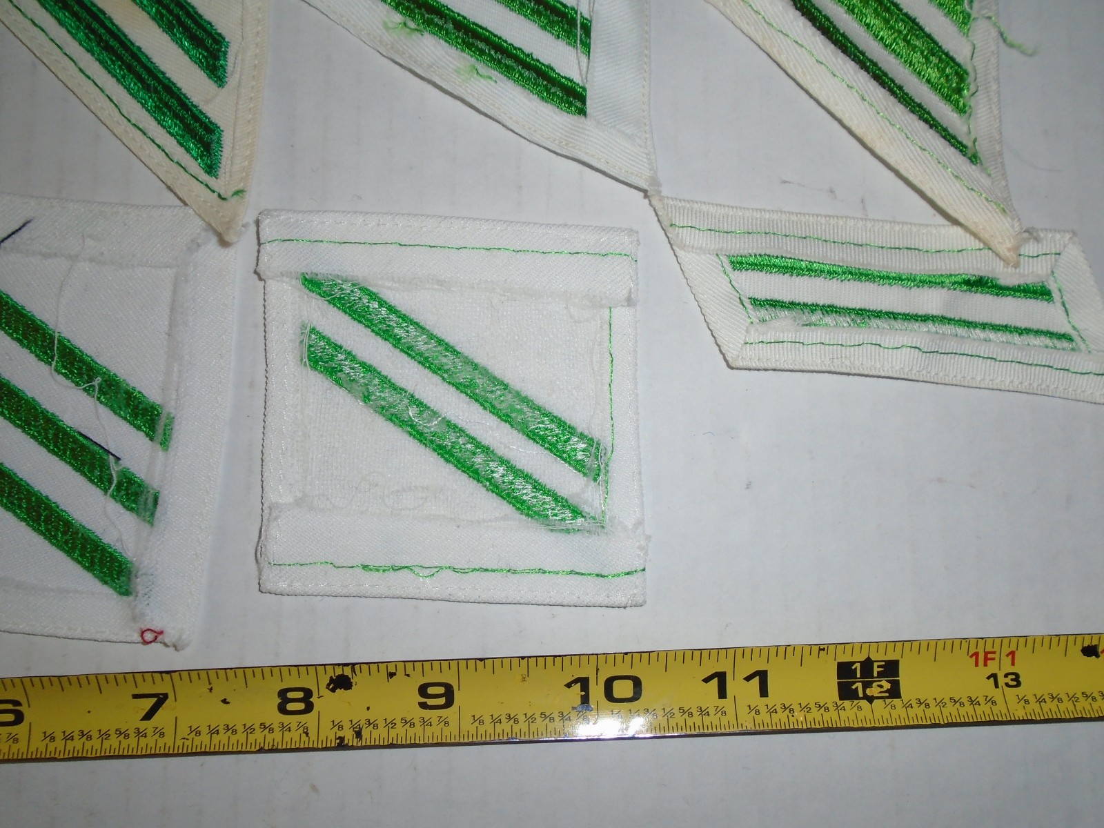 10 Vintage US Navy Airman Sleeve Stripes Striker Patch E-3 E-2 Aviation Green