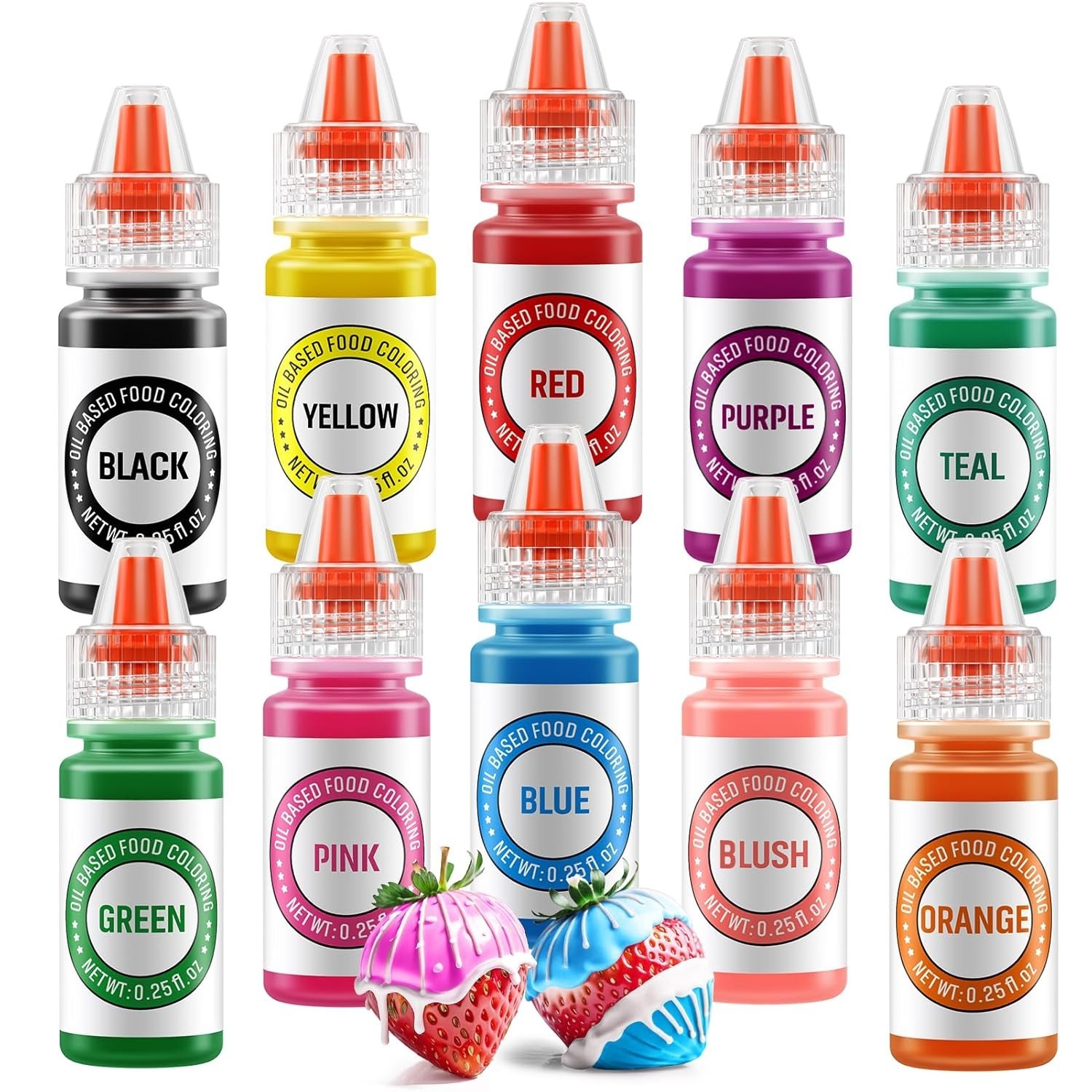 Oil Based for Chocolate 10 Colors Edible Food Dye for Sugar Candy Melts Oil F...