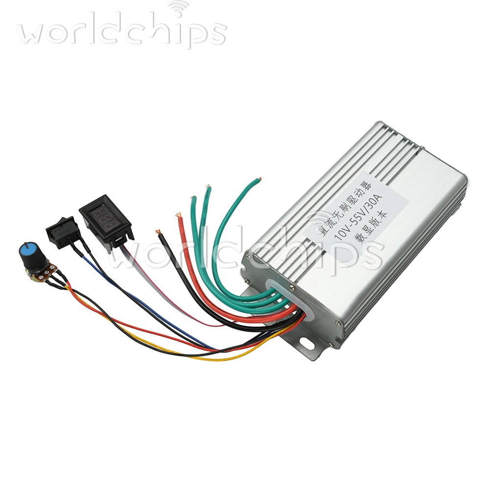 10-55V 30A 3-Phase DC Brushless Controller Electronic Speed Control Motor Drive