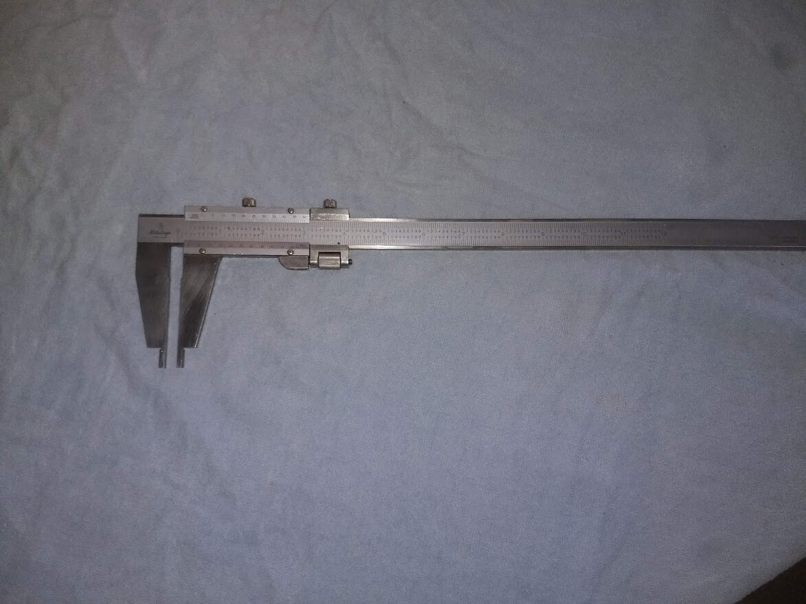 Mitutoyo Stainless Steel 12" Vernier Caliper Inch  ID AND OD