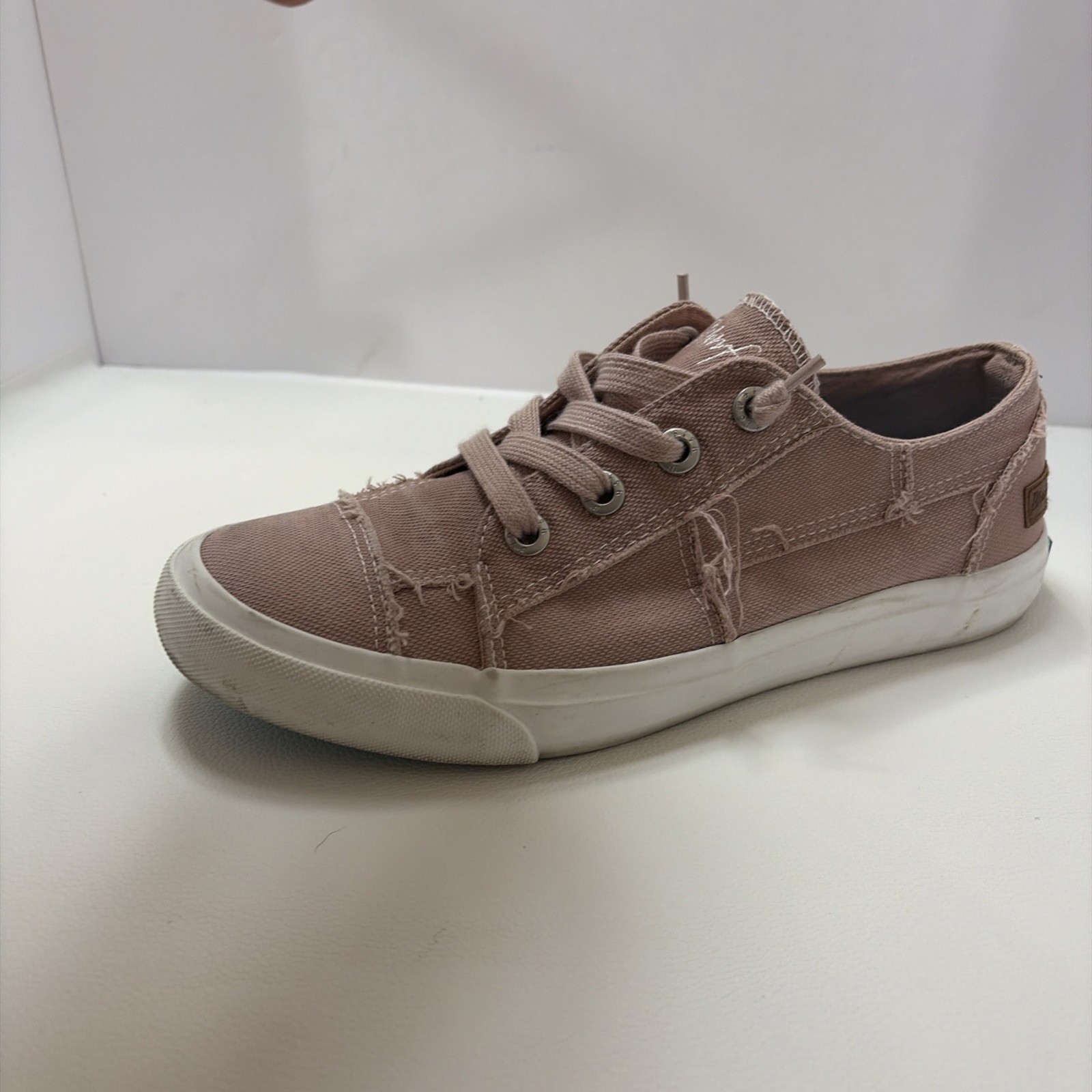 Blowfish Maxie Women's Shoes Size 9 Dirty Pink Smoked Canvas W/Box