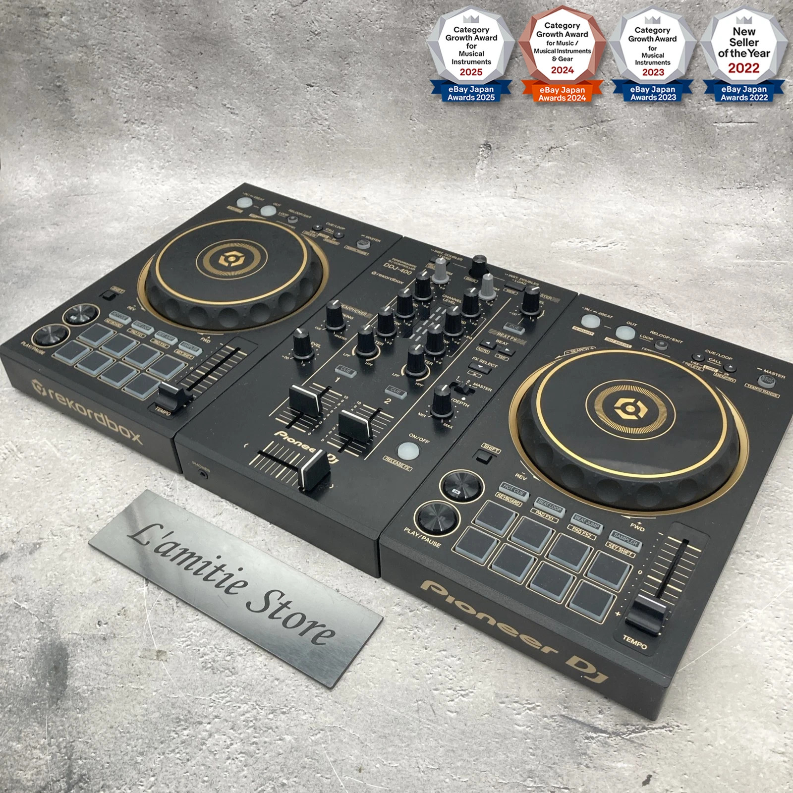 Pioneer DDJ-400 Limited Gold 2-Channel DJ Controller 2ch DDJ400 DDJ-400-N Japan
