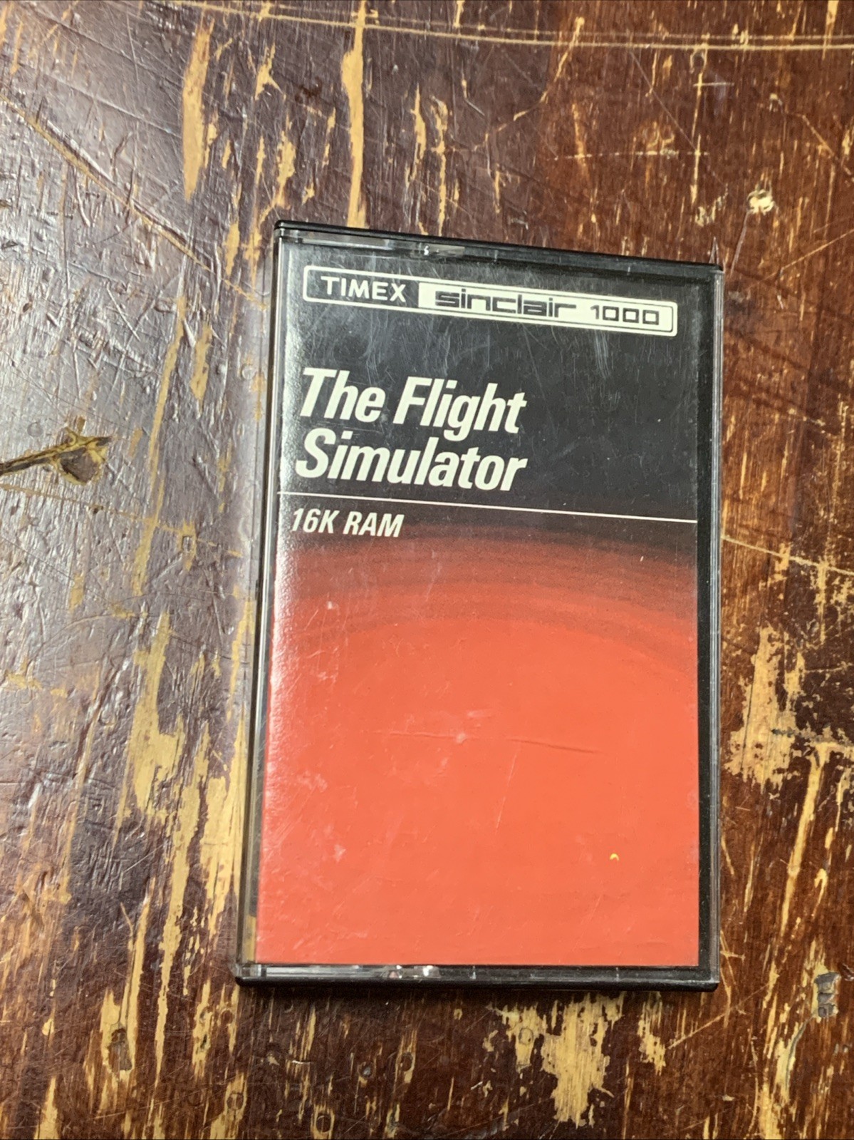 Vintage Timex Sinclair 1000 The Flight Simulator Computer Game Cassette -16K RAM