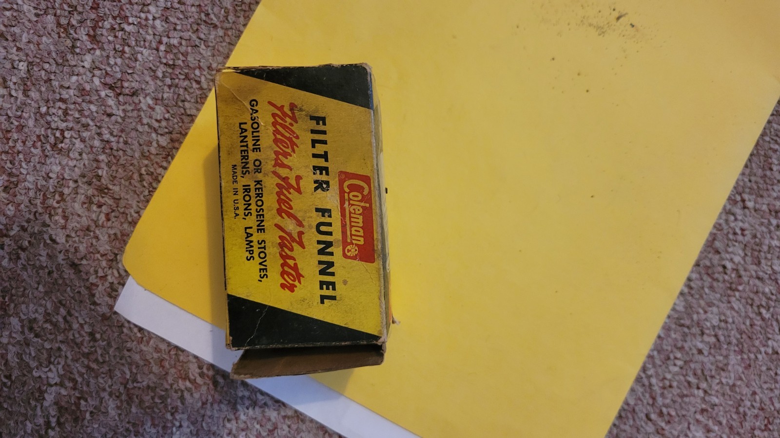 COLEMAN NOS ALUMINUM FUEL FILTER FUNEL #0- LOOK!!!!
