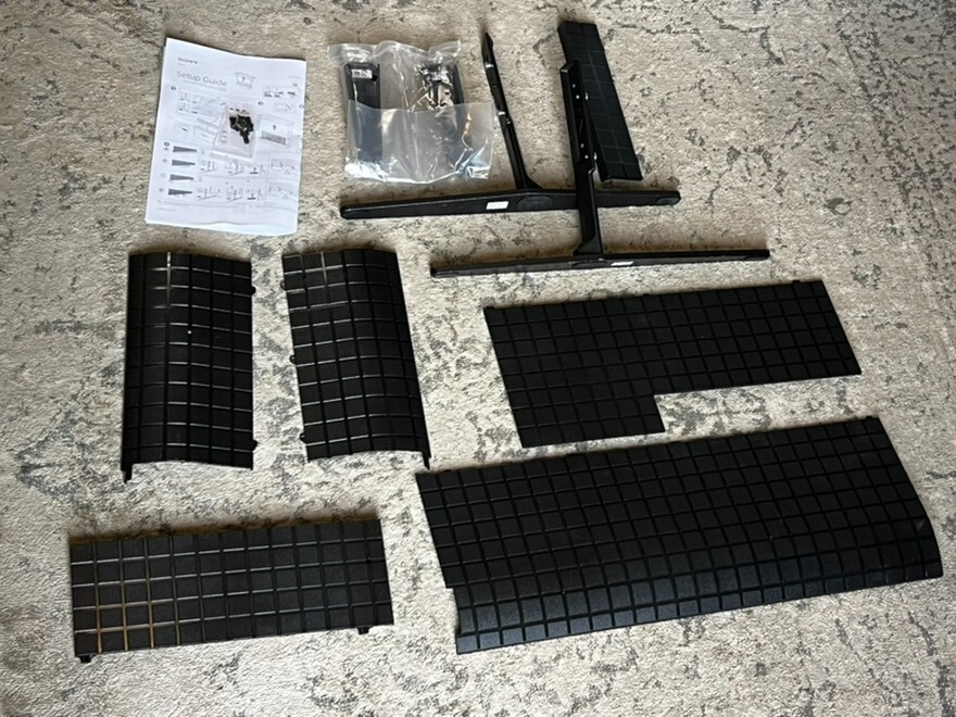 Sony OEM TV Stand w/All Covers, Screws & Guide for K75XR90 K-75XR90/C