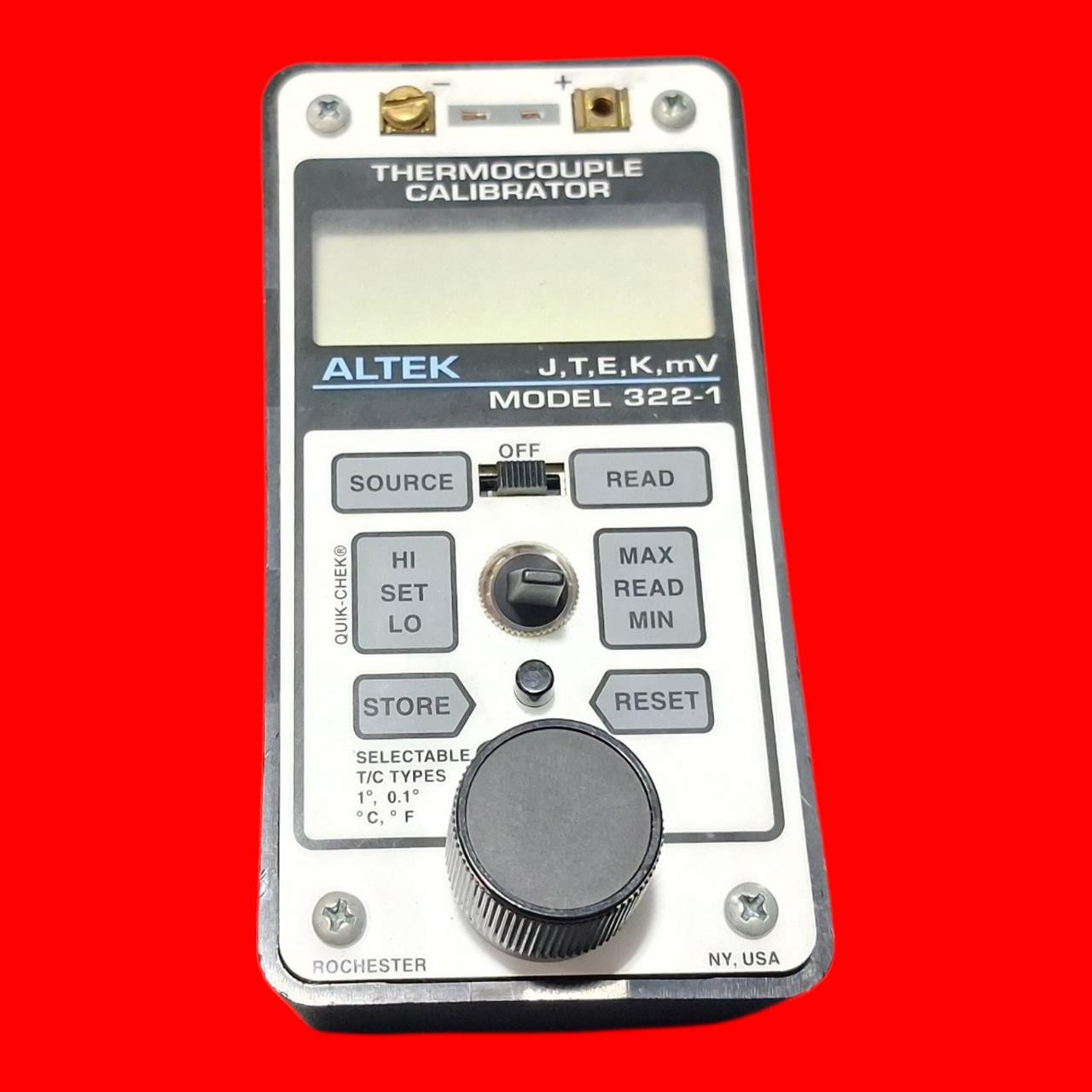 Altek Multi-Type Portable, Handheld Thermocouple Calibrator- Model 322-1
