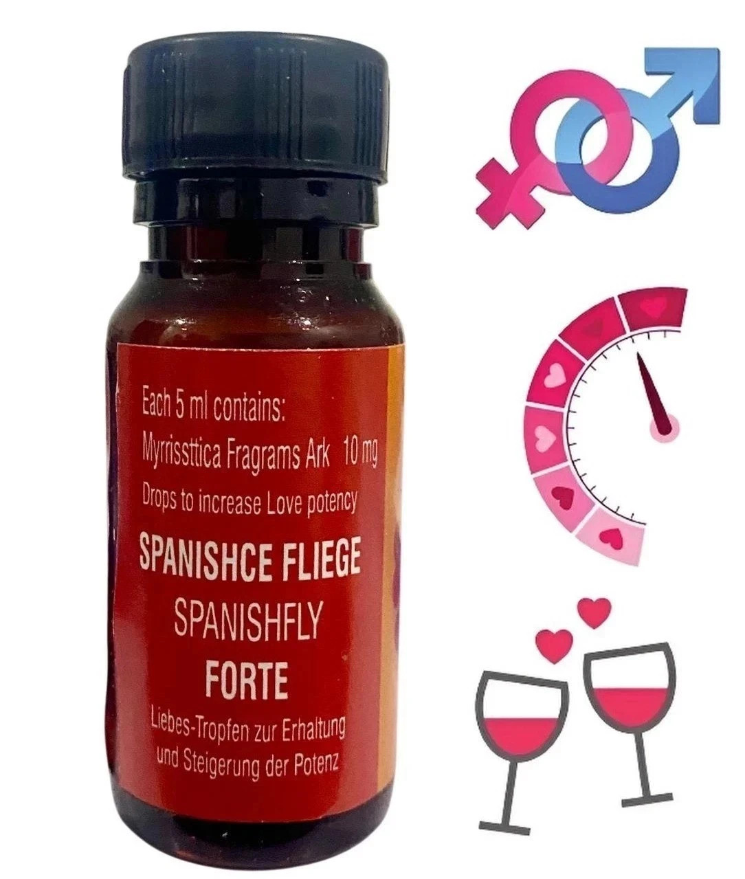 5 x Spanish Golden Fly for Women Spanische Fliege 20ml