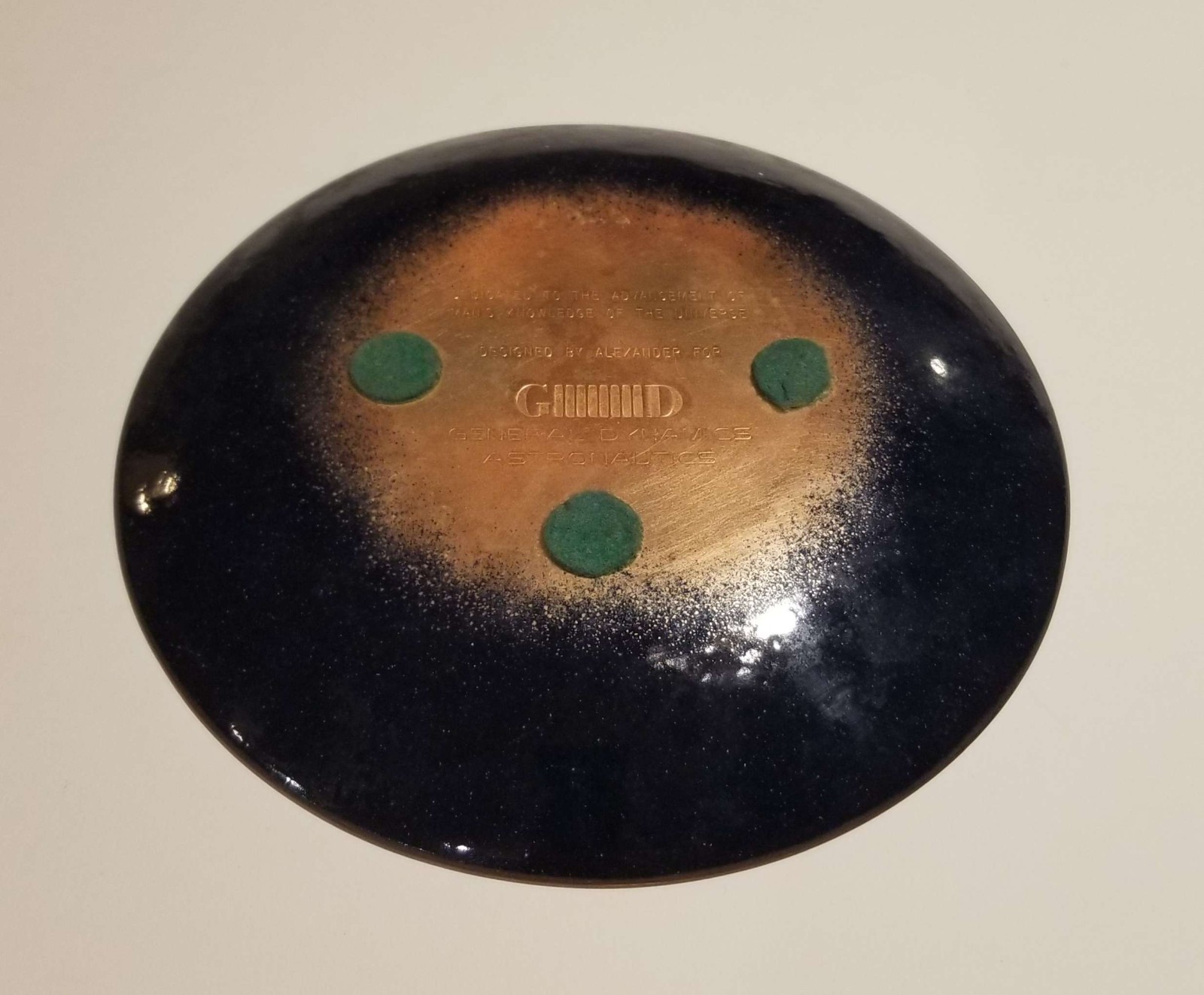Original 1960s General Dynamics Astronautics Space Program Promotional Plate