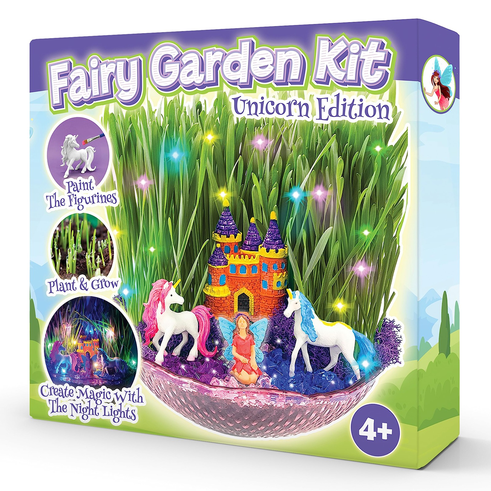 Bloonsy Unicorn Fairy Garden Kit | 9.01 inches x x 2.76