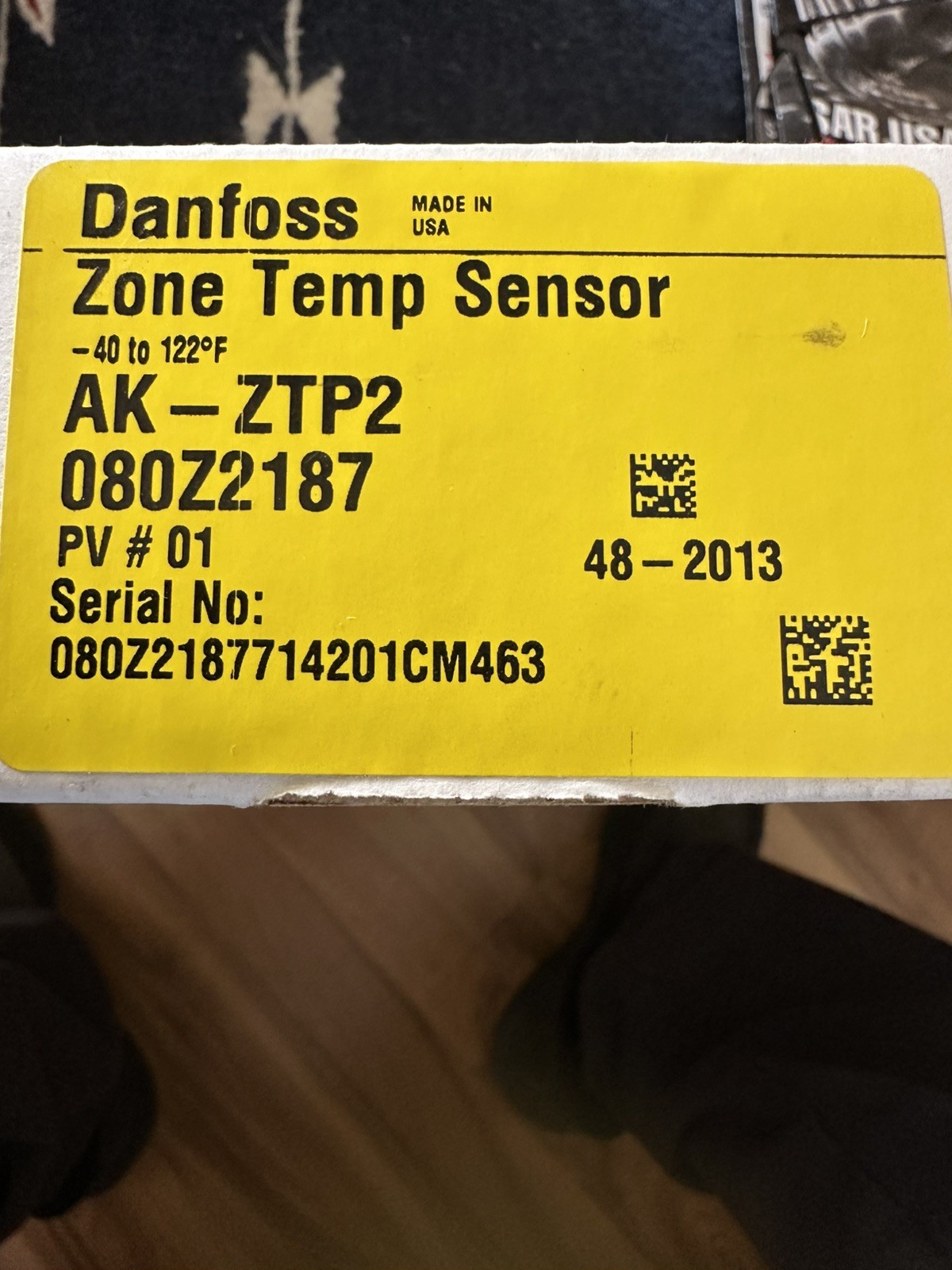 REMOTE TEMPERATURE SENSOR Danfoss AK-ZTP2 Zone Temperature Sensor NEW In Box