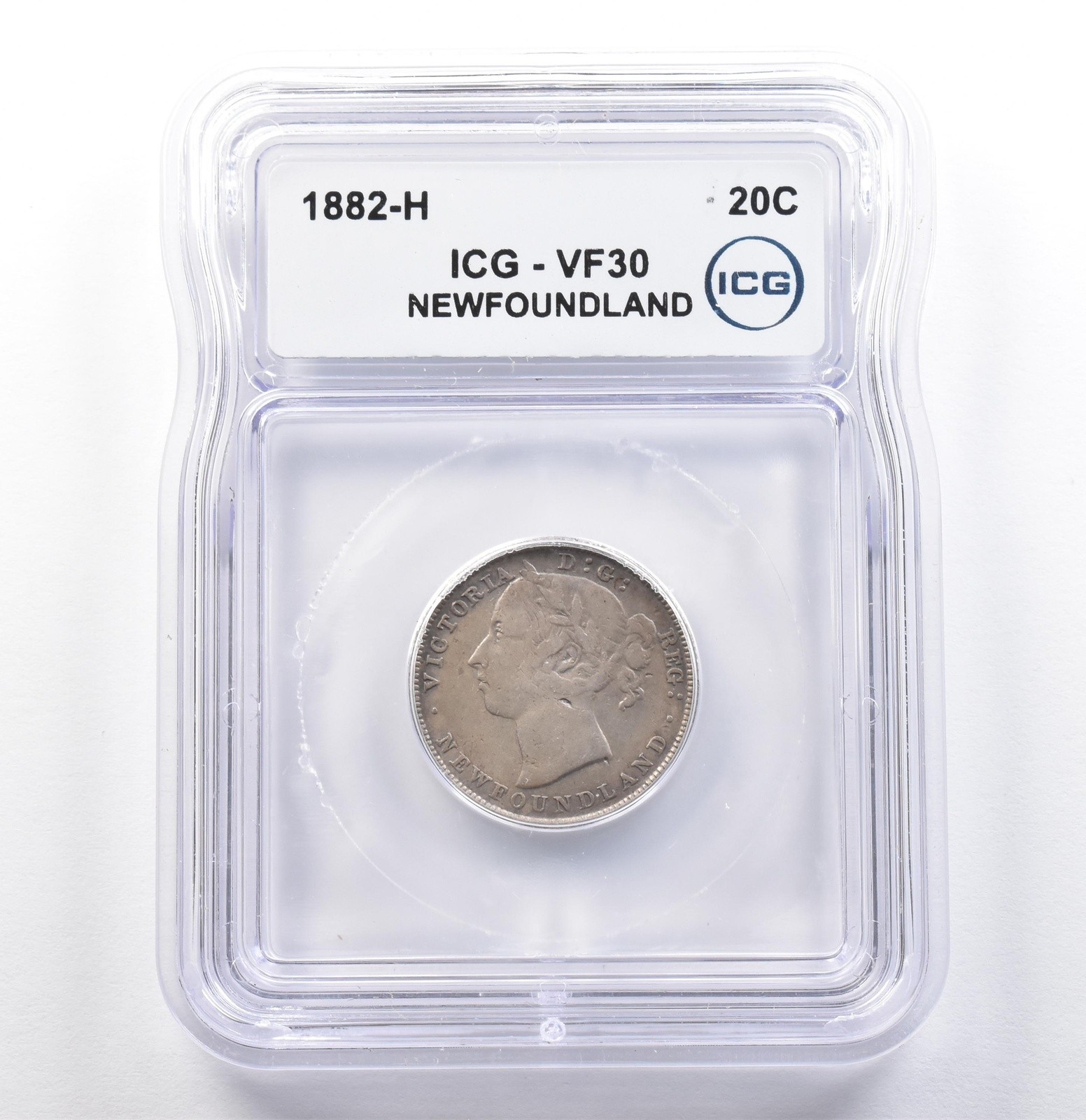1882 H Newfoundland 20 Cents VF30 ICG *9890
