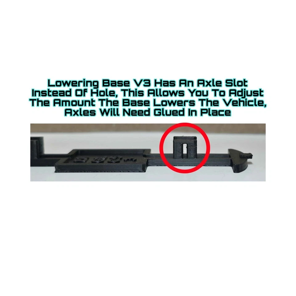 Lowering Base Frame 3D Printed For 1/64 Scale Greenlight Chevy Trucks & Tahoe