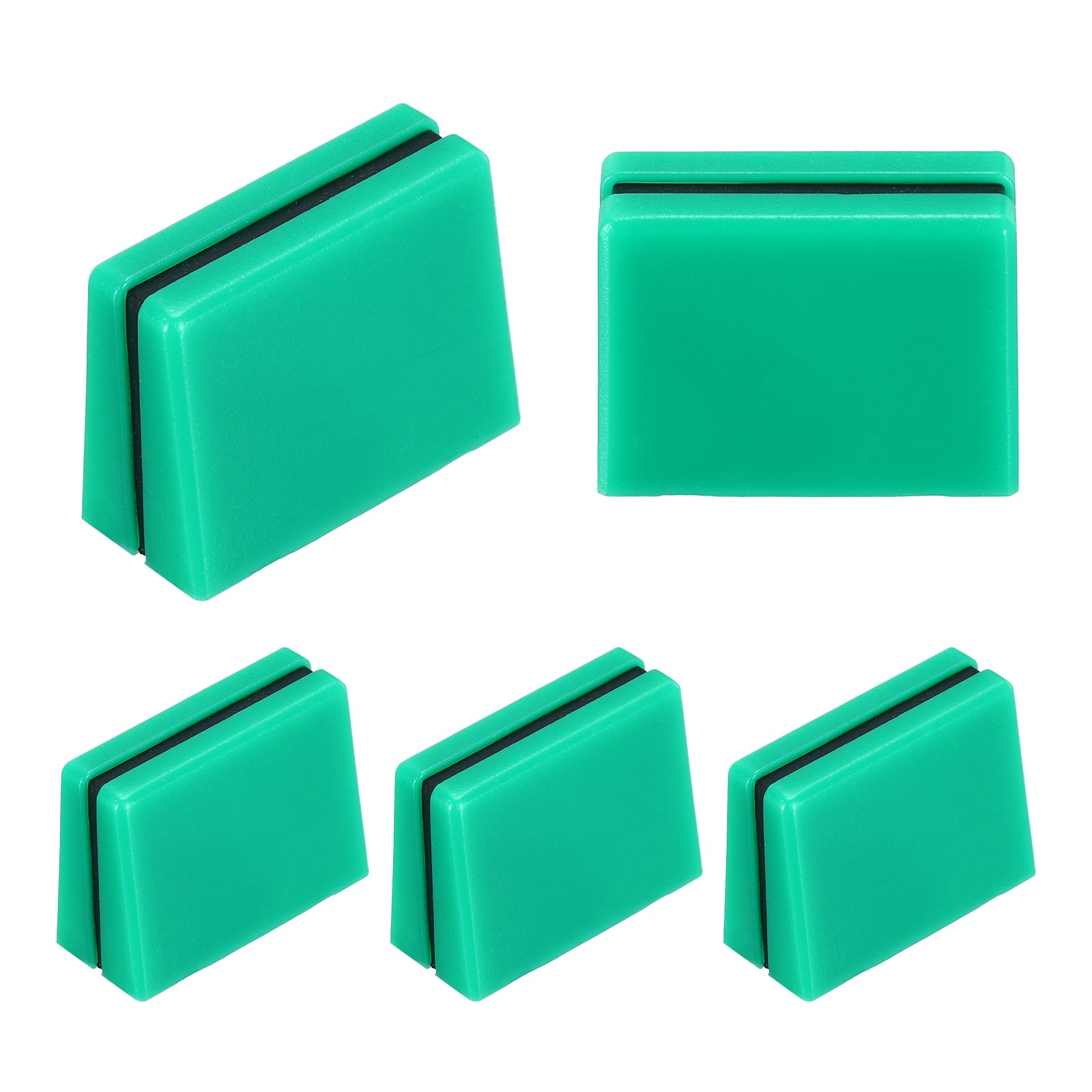 Universal Fader Knobs, Green Black Mixer Fader Caps Plastic for DJ Console, 5Pcs
