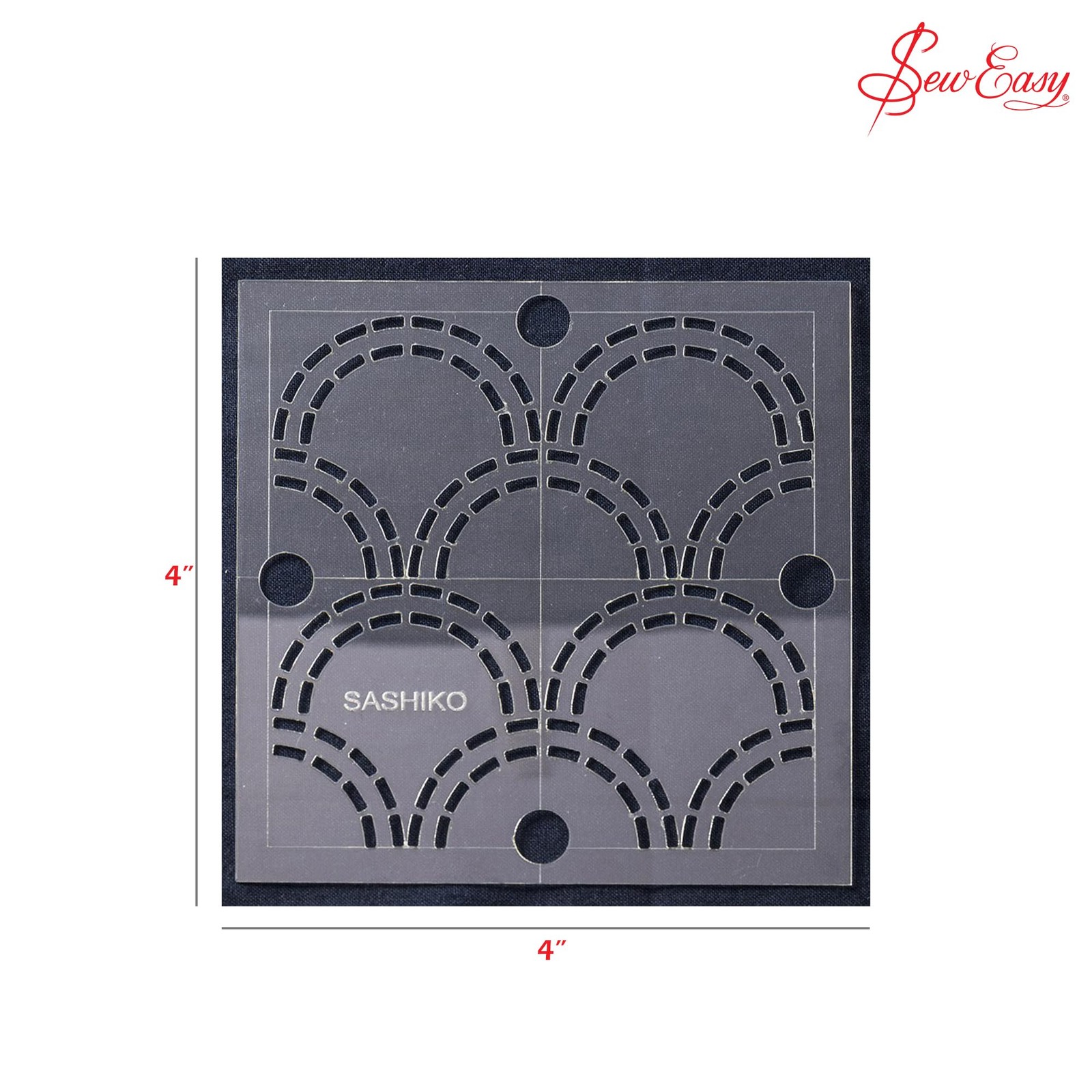 4 Sashiko Template Seigaiha Waves Quilting Patchwork Applique Transparent