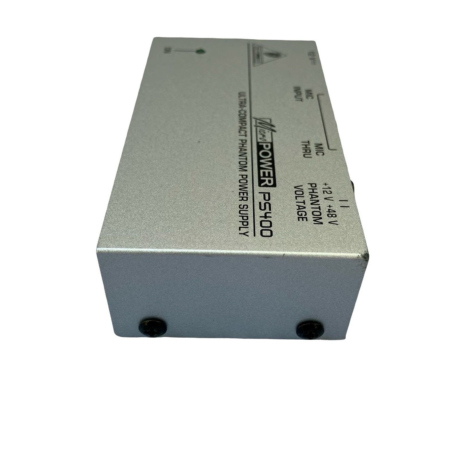 Behringer MicroPOWER PS400 Ultra Compact Phantom 12V Power Supply Silver Tested