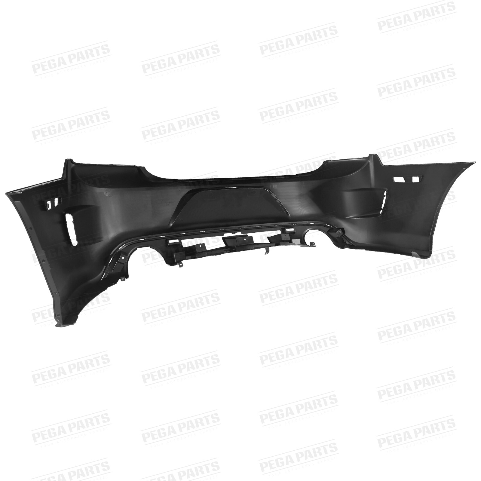 SRT 8 Style Rear Bumper Cover Fascia w/Side Grille For 2011-2014 Dodge Charger