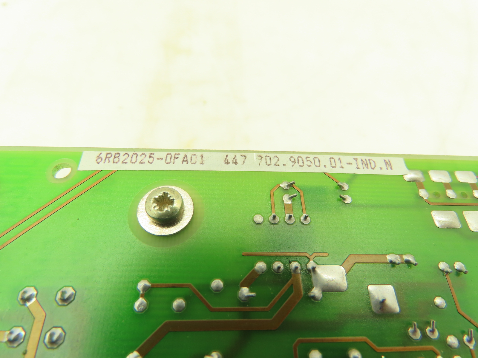 Siemens 6RB2025-0FA01 Circuit Board