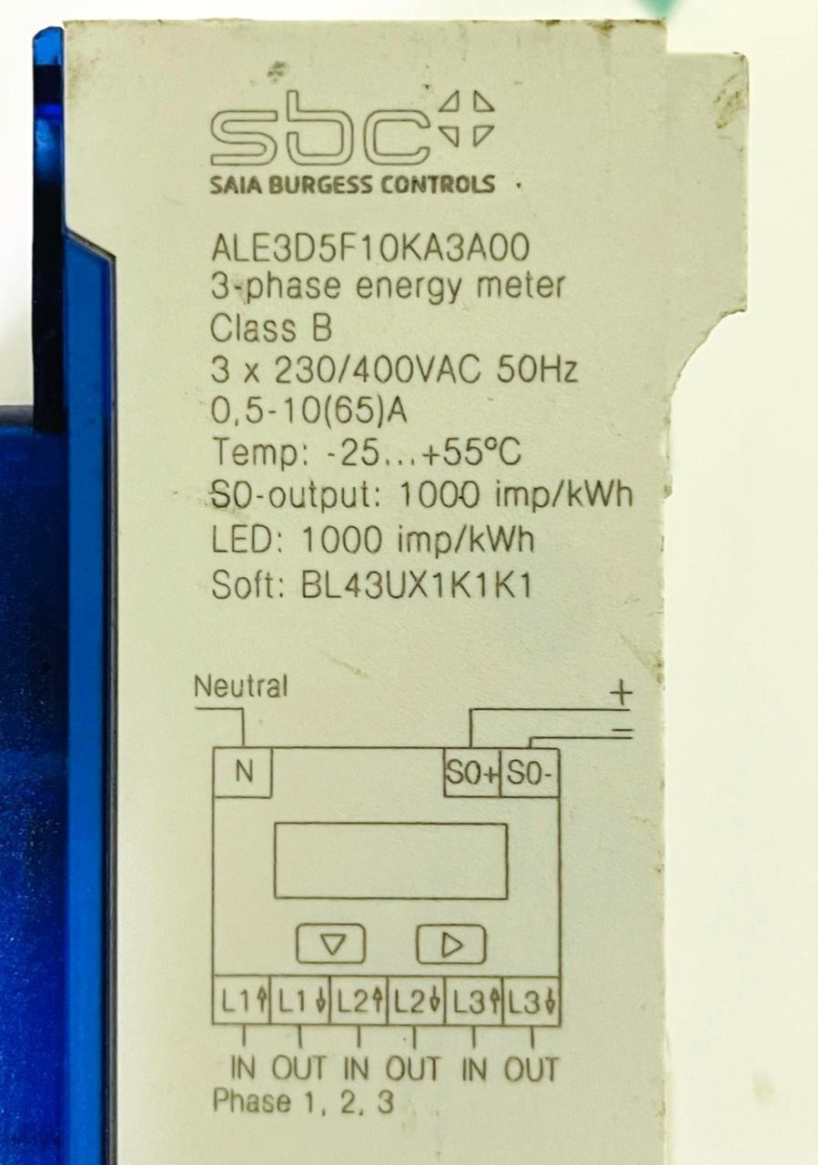 SBC ALE3D5F10KA3A00 3-Phase Energy Meter