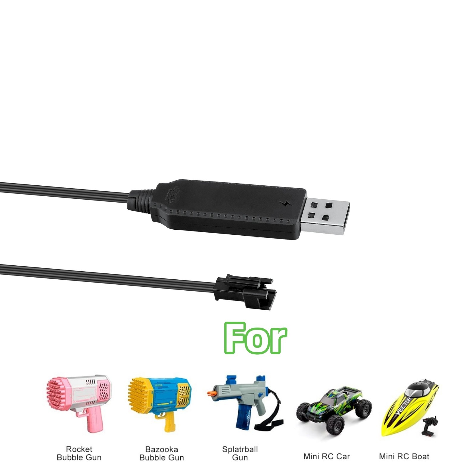 3.7V Charger for SM-2P for RC Car Amphibious Stunt Car Trucks Boats for Bazooka